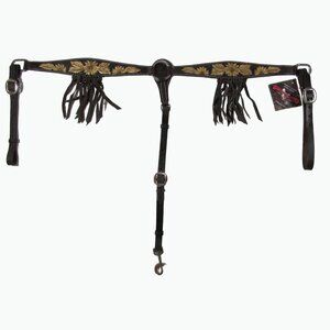 Circle Y Golden Sunflower Fringe Breast Collar Tack 1016-10-SC